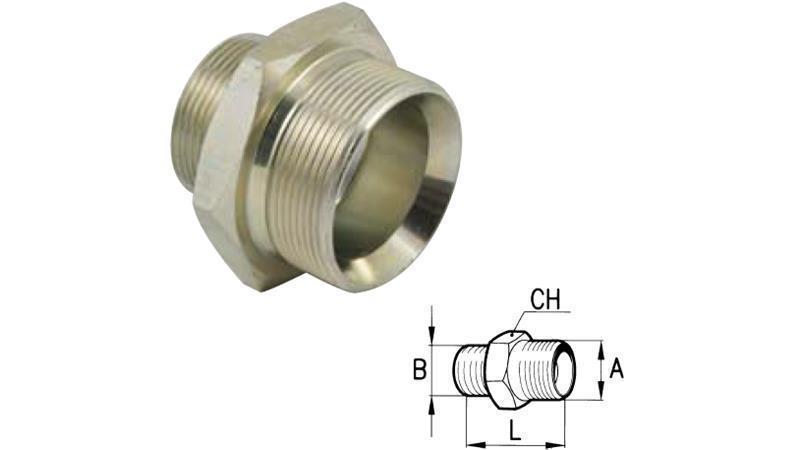 HYDRAULISCHE REDUCER BSP 5/8-M22x1.5
