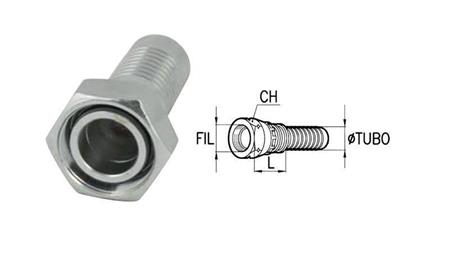HYDRAULISCHE AANSLUITING DKOS 10 MET VROUWELIJKE DN8-M18X1,5
