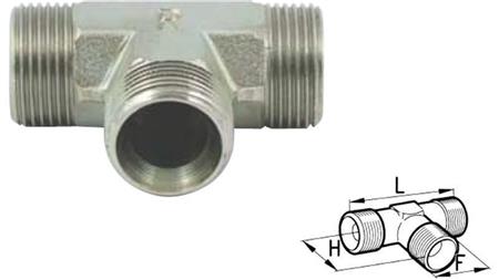 HYDRAULISCHE TEE BSP MAN-MAN 1/2