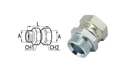 HYDRAULISCHE DUBBELE KLEP DRAAIBARE MOER 1/2