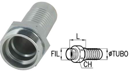 HYDRAULISCHE AANSLUITING CES 12 MET MANNELIJKE DN10-M20X1.5