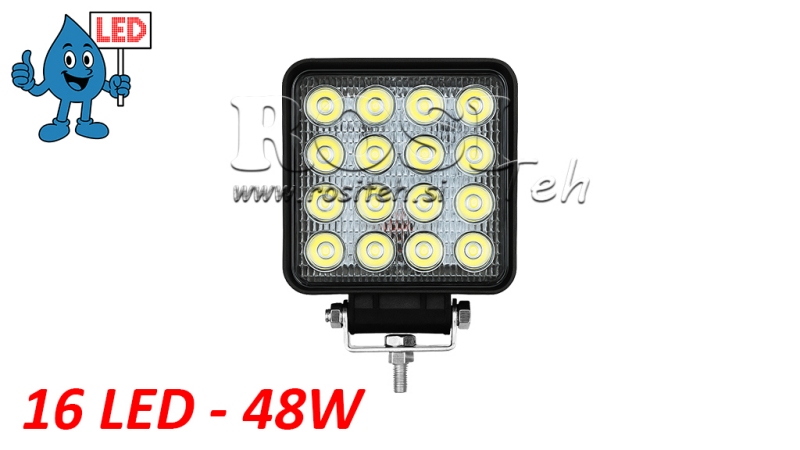 LED WERKLICHT - LICHT 16 LED 48W 12V-24V
