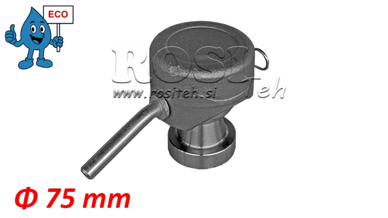 DRIEZIJDIGE BAL VOOR TIPPER CAISSON Φ75 ECO