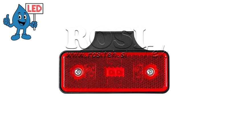 LED-MARKERINGSLICHT ROOD 12V