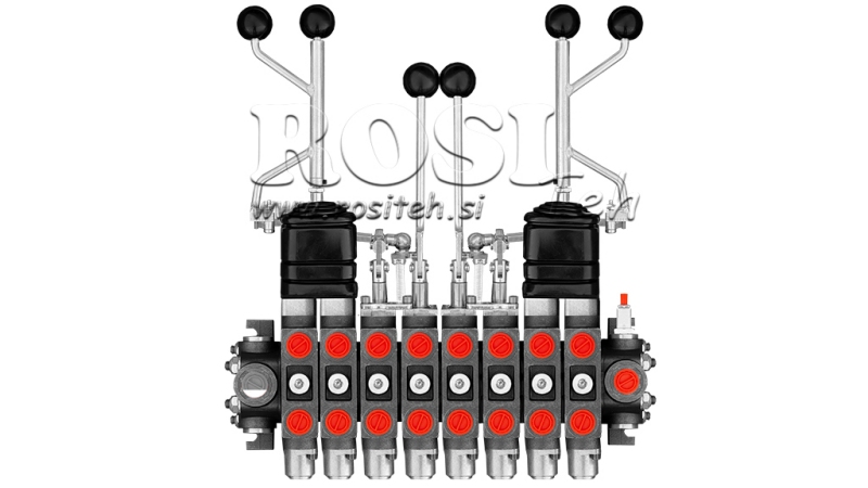 VÁLVULA HIDRÁULICA HIAB 8XPC70 + 2X JOYSTICK EURO 3 POZ