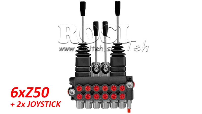 HID. VENTIL 6xZ50 + 2x JOYSTICK