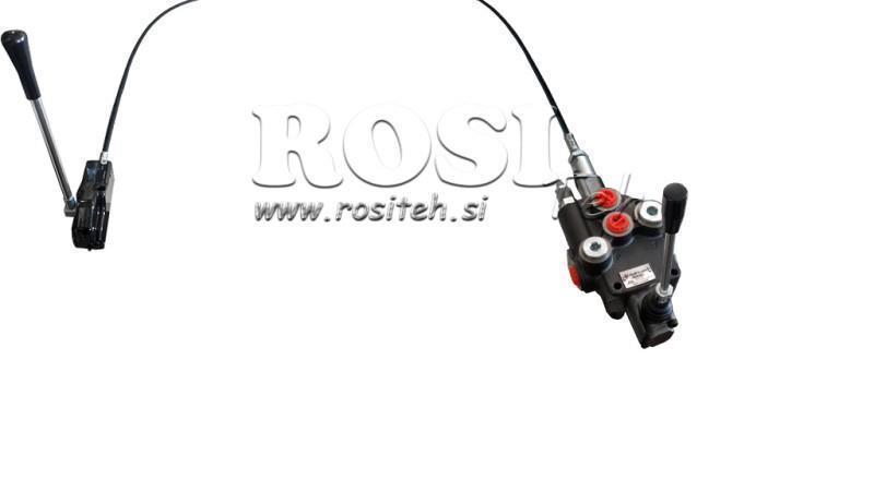 JOYSTICK DUBBELE HEFBOOM 1.5 m HYDRAULISCHE KLEP 1xP80 liter.