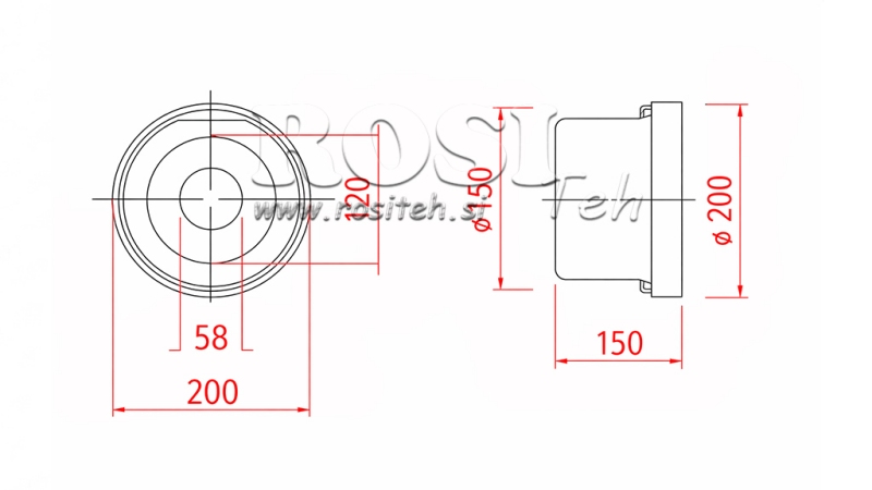 ZAPFWELLENSCHUTZ PVC 200x150x150