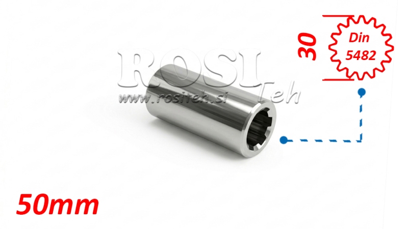 ZAPFWELLENANSATZ HÜLSE 30 x 27 - 16 ZÄHNE