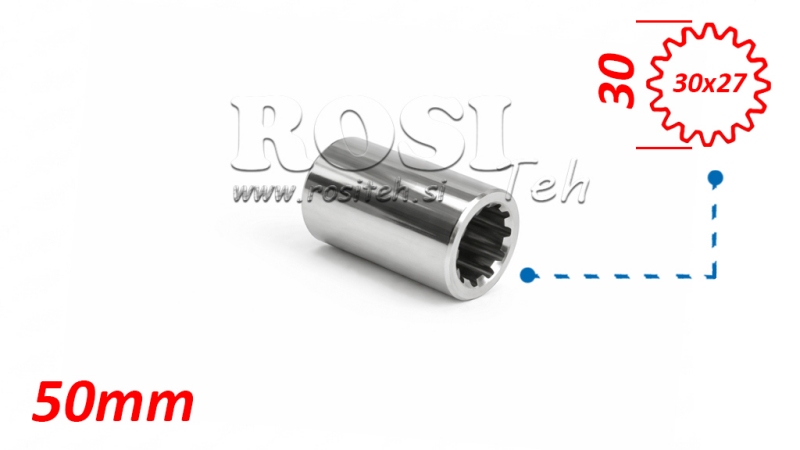 ΑΝΤΑΠΤΟΡΑΣ ΚΑΡΝΤΑΝ ΜΟΥΦΑ 30x27 (16 ΑΥΛΑΚΩΣΕΙΣ) (50 mm)