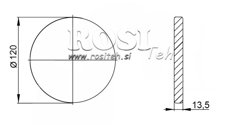 P.T.O. ADAPTER WITH FLANGE 1 3/8