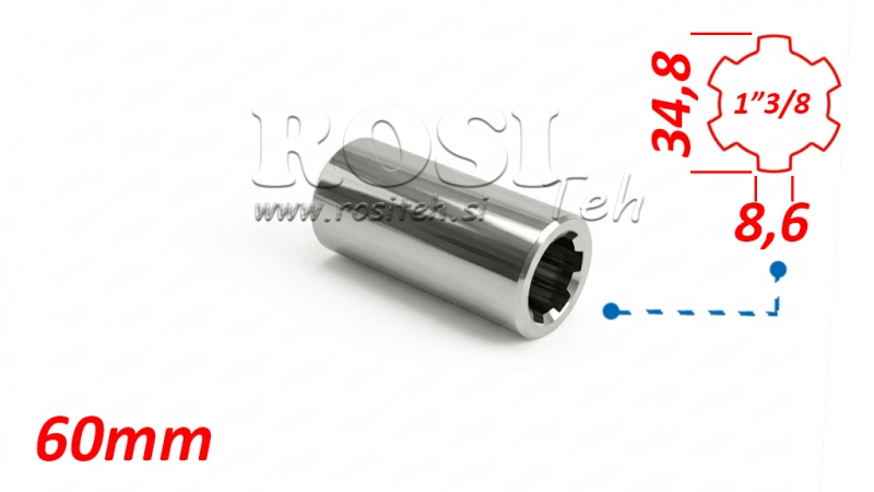 ADAPTADOR CARDÁN BUJE 1-3/8 (60 mm)