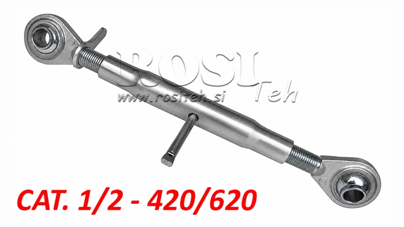 VERSTELBARE MECHANISCHE TOPSTANG TRACTOR - CAT 1/2 M27X3 - 420/620