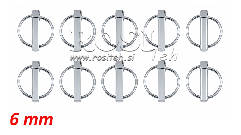 BORGPENNEN 6 MM (10 STUKS)