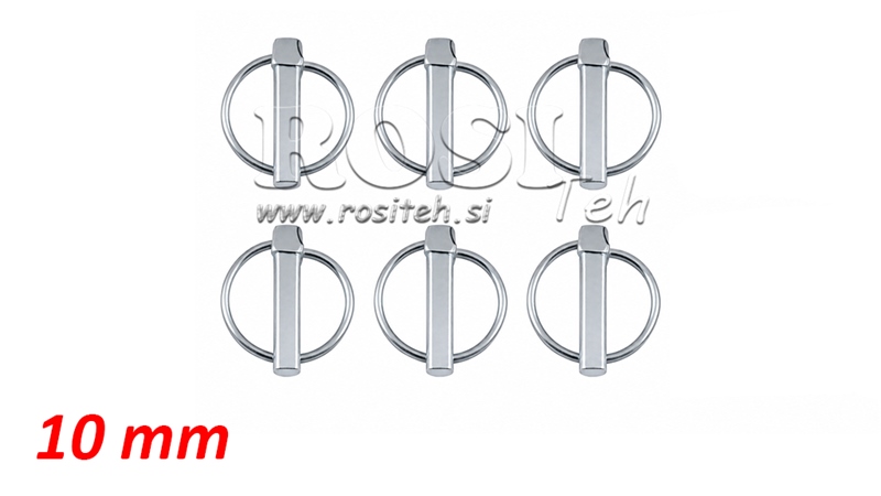 BORGPENNEN 10 MM (6 STUKS)