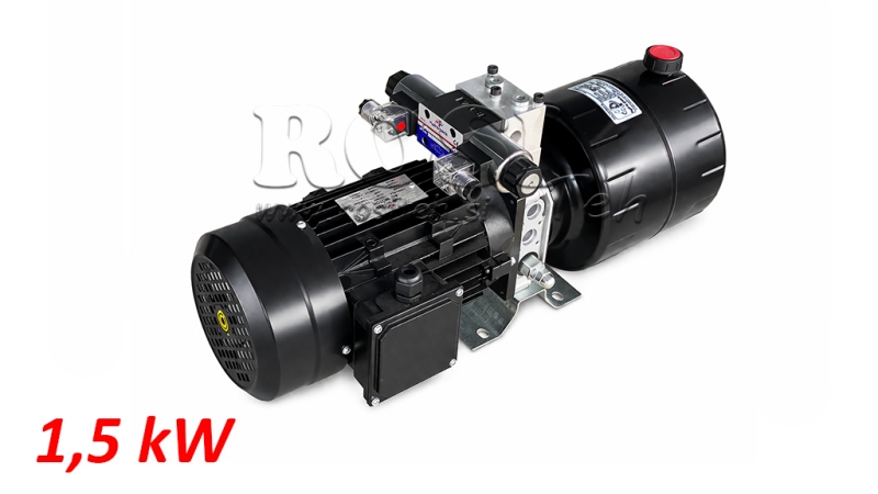 MINI HYDRAULISCH KRACHTPAKKET 380V AC (1.5 kW) - 5.8 cc - 8.2 lit/min - tank 6 lit