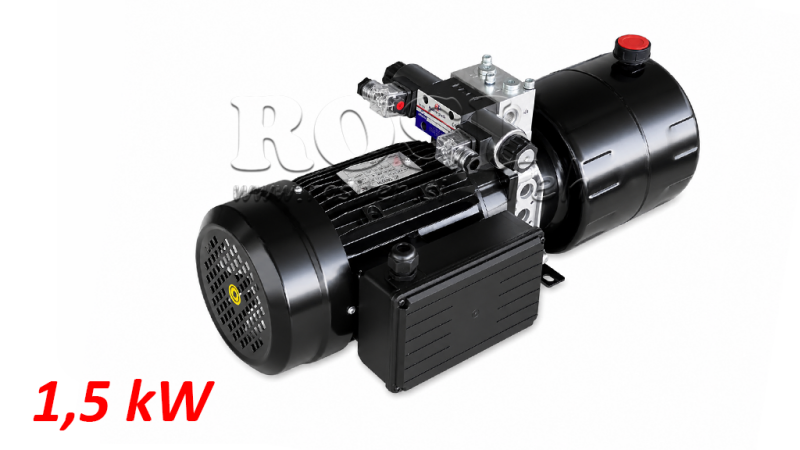 MINI HYDRAULISCH KRACHTPAKKET 230V AC (1.5 kW) - 5.8 cc - 8.2 lit/min - tank 6 lit
