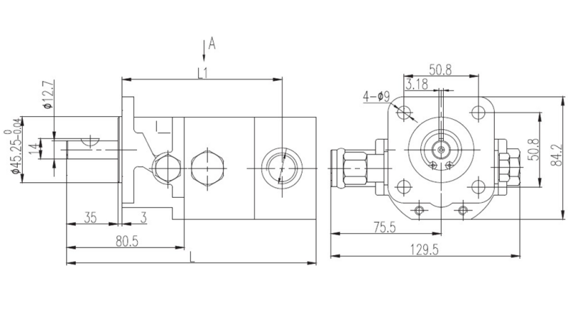 BOMBA HIDRÁULICA HI-LO 16GPM 12.9 CCM + 4.1 CCM DERECHA