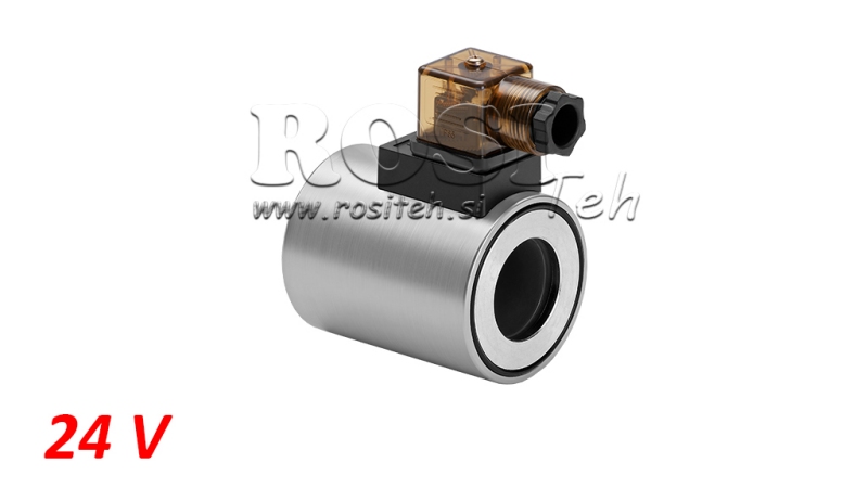 ELECTROMAGNETISCHE SPOEL 24V DC VOOR KLEP CETOP 5 - Φ 31.4MM-75MM 37W IP65