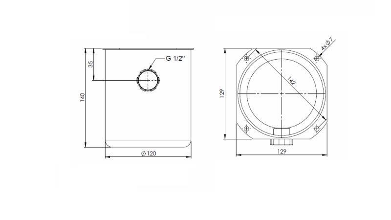 METAAL RESERVOIR ROLL PP 1 LITER-afmetingen