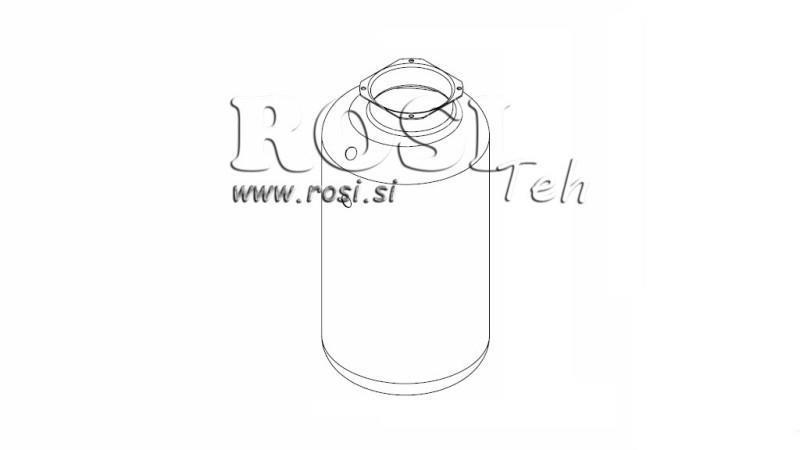 METAAL RESERVOIR ROL PP 20 LITER HORIZONTAAL-VERTICAAL