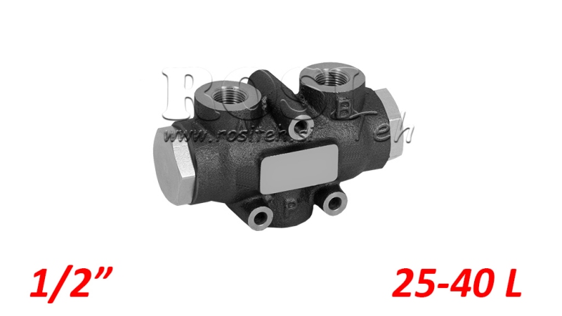 HYDRAULISCHE DISTRIBUTIEKLEP STROOM V01005 25 - 40 LIT - 1/2 - 250 BAR (MAX.300 BAR) V-EQ25