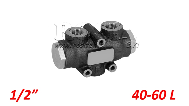 HYDRAULISCHE DISTRIBUTIEKLEP STROOM V01006 40 - 60 LIT - 1/2 - 250 BAR (MAX.300 BAR) V-EQ30
