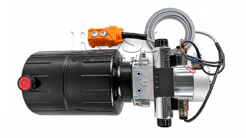 MINI HYDRAULISCH KRACHTPAKKET 24V DC - 2.2kW = 2.1cc - 8 lit - bidirectionele eenheid (metaal)