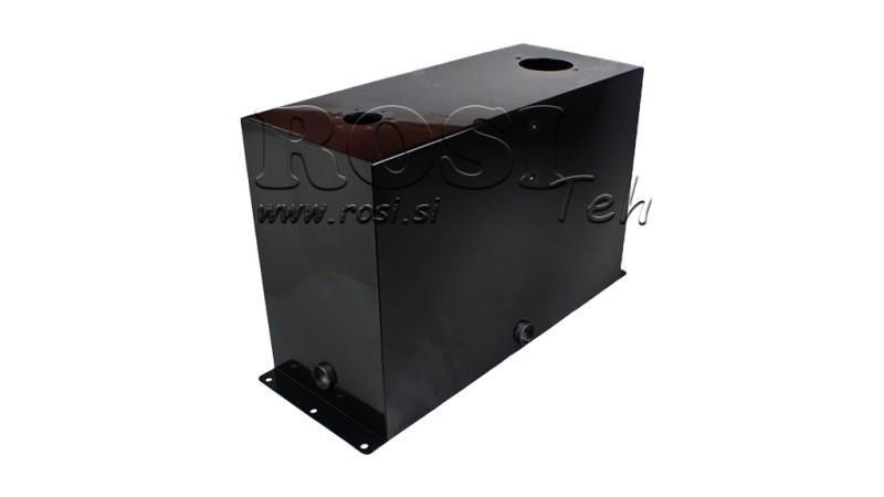 METAAL RESERVOIR 45 LITER CUBE 400x250x635mm VOORBEREIDING VOOR TERUGFILTER