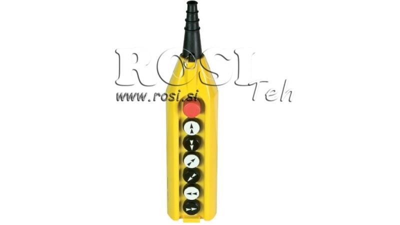 AFSTANDSSCHAKELAAR SET 6 KNOPPEN IN BEHUIZING ZONDER KABEL