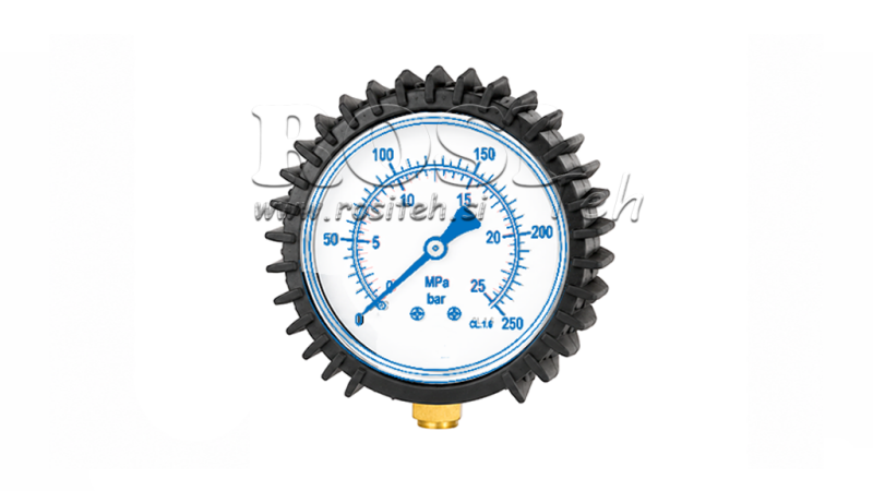 BESCHERMENDE RUBBER VOOR MANOMETER DN63 - ZWART
