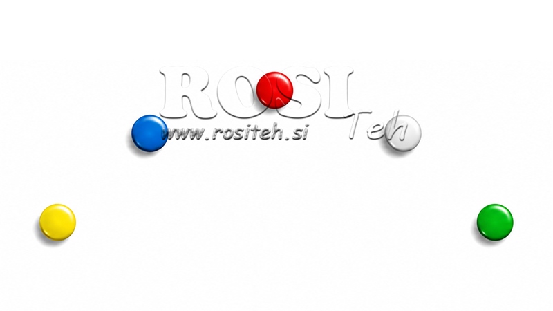 KNOP MARKER (BLAUW, WIT, ROOD, GEEL, GROEN)