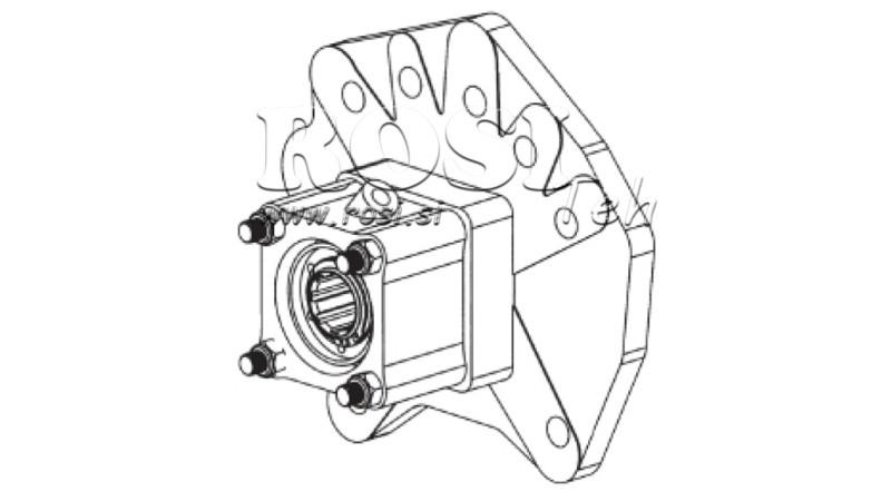 UITGANG VOOR HYDRAULISCHE POMP - MERCEDES G100