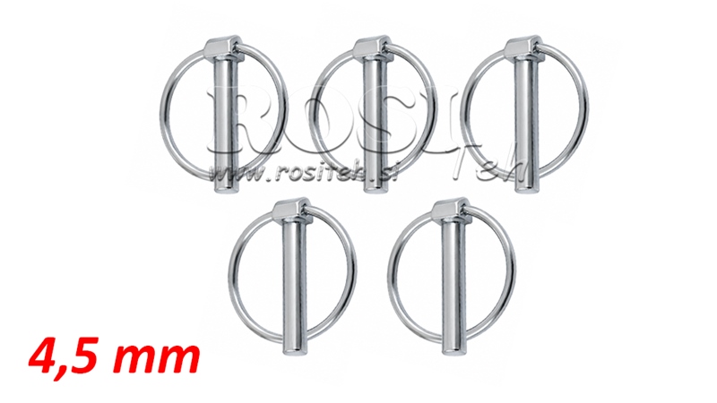 RVS BORGPENNEN Φ 4.5 MM (5STUKS)