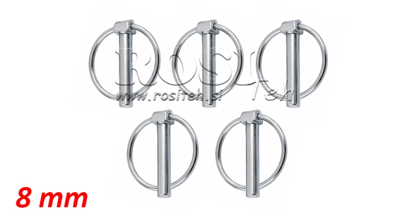 RVS BORGPENNEN Φ 8.0 MM (5STUKS)
