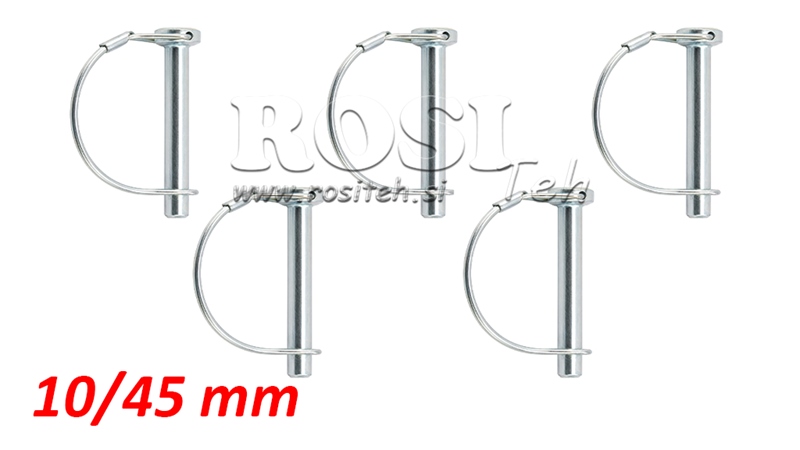 STEIGER BORGCLIP MET KLAAUW Φ 10/45 MM (5STUKS)