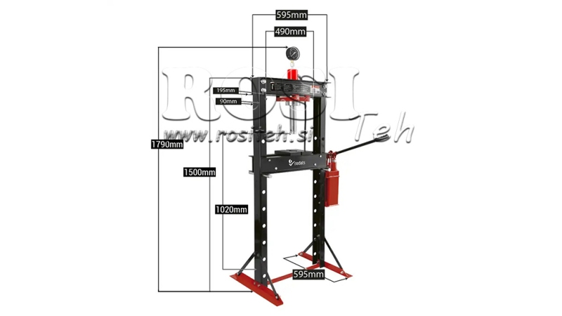 DÍLENSKÝ HYDRAULICKÝ LIS NA LOŽISKA 20T - DVOJRYCHLOSTNÍ