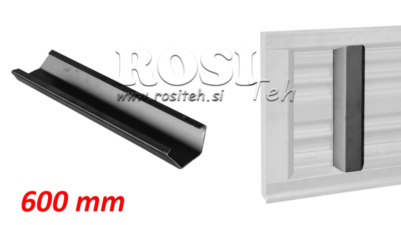 ZIJRAIL VOOR AANHANGWAGEN ZIJPANELEN - 600 MM