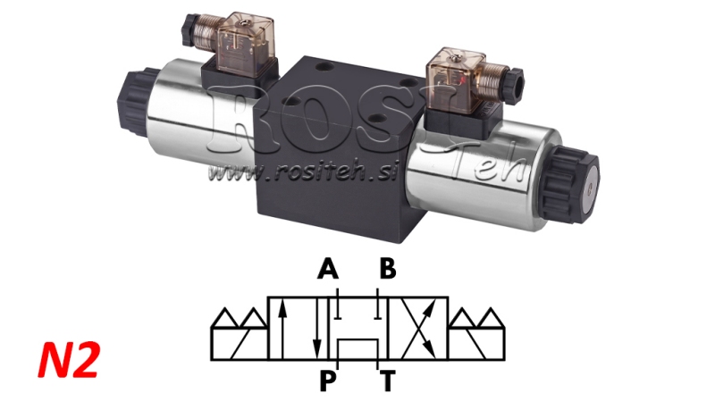 HIDRAVLIČNI ELEKTRO MAGNETNI VENTIL KV-4/3 CETOP 5 12/24/230V N2