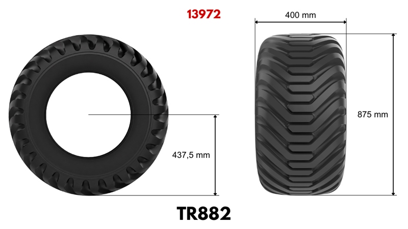 400/60-15,5 GUMA TR882 (16 PR) SA FELGOM 13,00 x 15,5