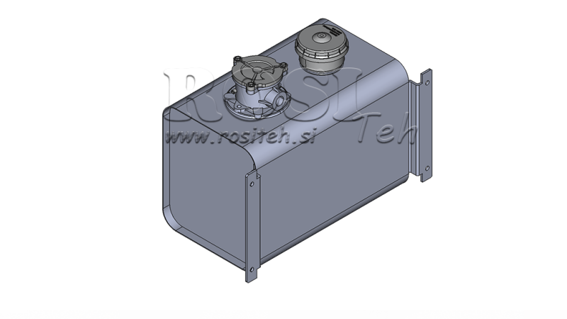 TOP IN METALLO 40 LITRI 320X290X475MM