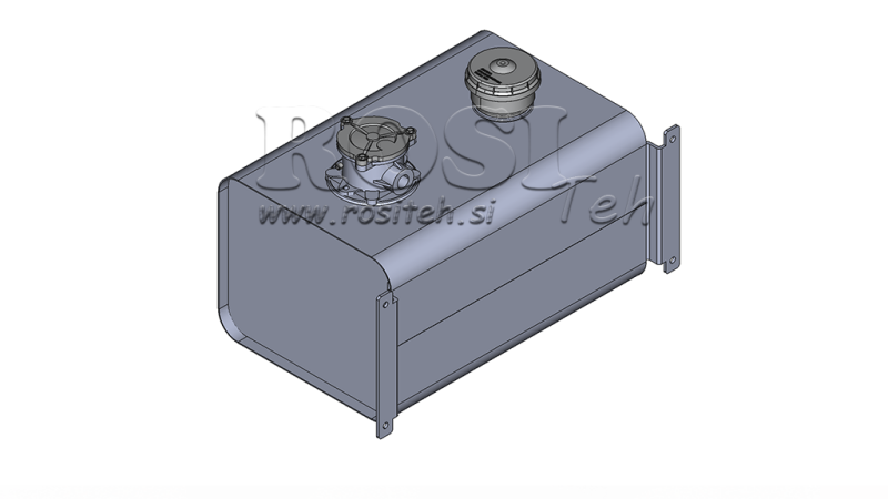 TOP IN METALLO 60 LITRI 310X380X560MM