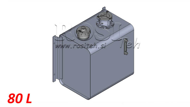 TOP IN METALLO 80 LITRI 360X500X500MM