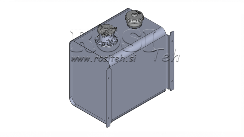 TOP IN METALLO 80 LITRI 360X500X500MM