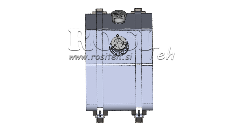 TOP IN METALLO 150 LITRI 600X600X500MM