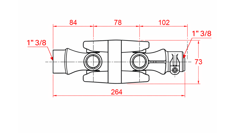 DVOJNI KARDANSKI ZGLOB KAT.2 (264 mm)