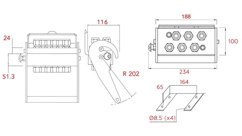 MULTI-FASTER KOPPELING 6WEG BSP 3/8 MOBIEL DEEL