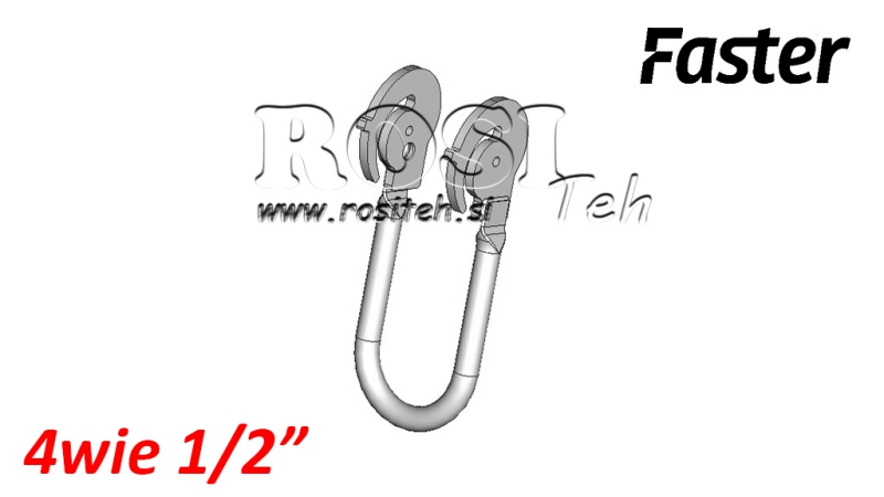 HENDEL VOOR MULTI-FASTER 4WEG 1/2 VASTE DEEL
