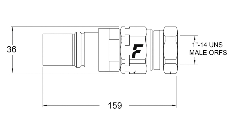SNELKOPPELING MANNELIJK VOOR MULTI-FASTER 9/16 3PLK 3PLV B MOBIEL DEEL