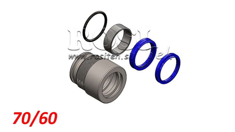 PAKKINGSET VOOR HYDRAULISCHE CILINDER MONO 70/60